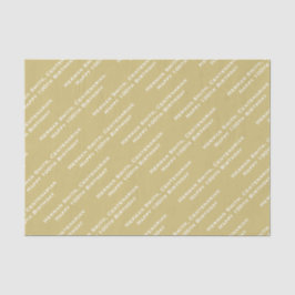 Ihr Texttyp über Print Gold/Weiß Seidenpapier
