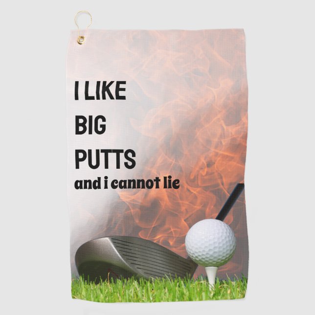 Ihr Ticket für ein großartiges Spiel Golfhandtuch (Vorderseite)