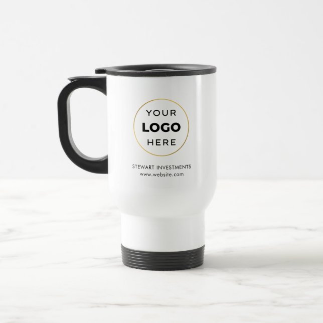 Ihr Unternehmen für Ihr individuelles Logo Reisebecher (Links)