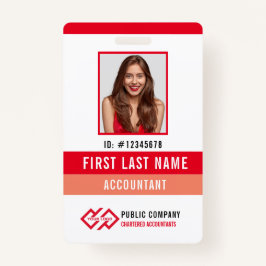 Ihr Unternehmen Logo Foto Name ID Abzeichen Ausweis