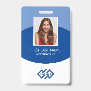 Ihr Unternehmen Logo Foto Name ID Abzeichen Ausweis