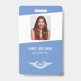 Ihr Unternehmen Logo Foto Name ID Abzeichen Ausweis