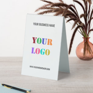 Ihr Unternehmen Logo Name Website Tabelle Zehnten Tischaufsteller