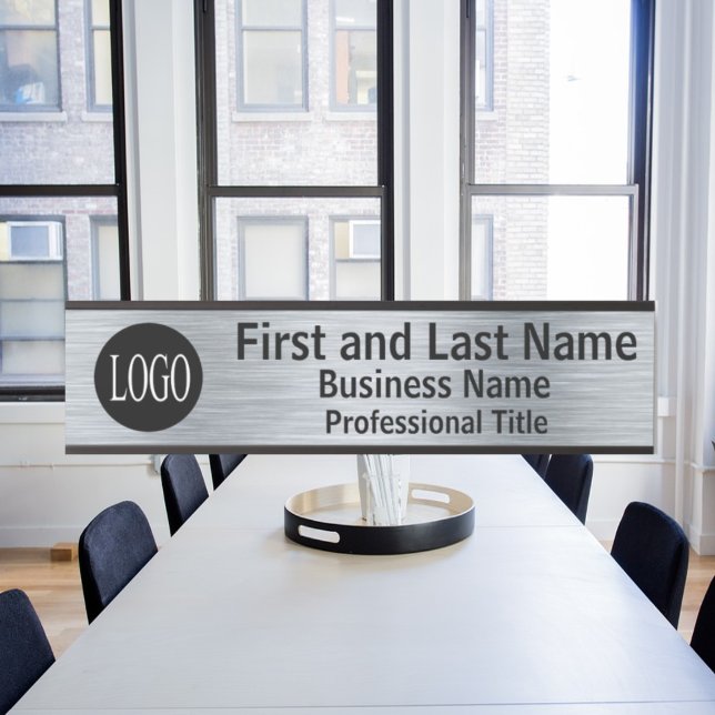 Ihr Unternehmen Logo Office Türsignierung Metallic Türschild (Von Creator hochgeladen)