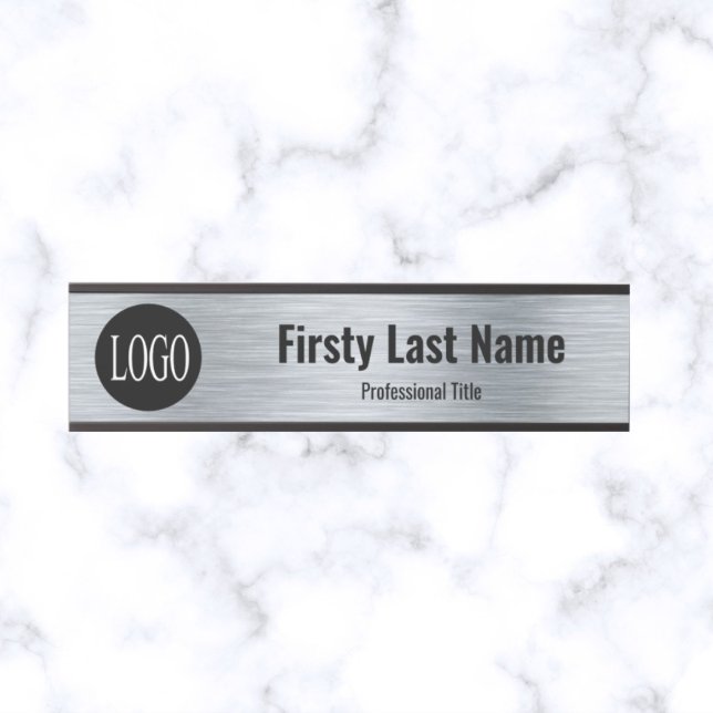 Ihr Unternehmen Logo Office Türsignierung Metallic Türschild (Von Creator hochgeladen)