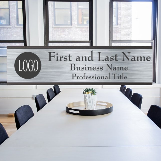 Ihr Unternehmen Logo Office Türsignierung Metallic Türschild (Von Creator hochgeladen)