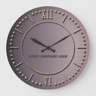 IHR UNTERNEHMENSLOGO,personalisiert,Ihren Text hin Große Wanduhr