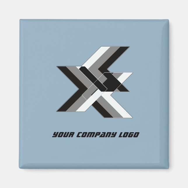 IHR UNTERNEHMENSLOGO,personalisiert,Ihren Text hin Magnet (Vorne)