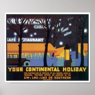 Ihr Urlaub auf dem Festland Poster