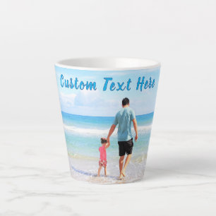 Ihr Vater Foto Latte Tasse Geschenk mit benutzerde