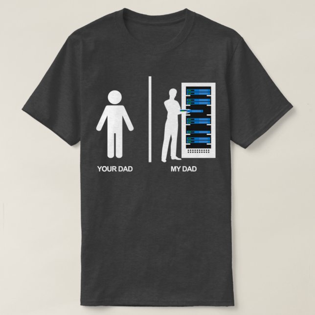 Ihr Vater Mein Vater - IT-Datenbank T-Shirt (Design vorne)