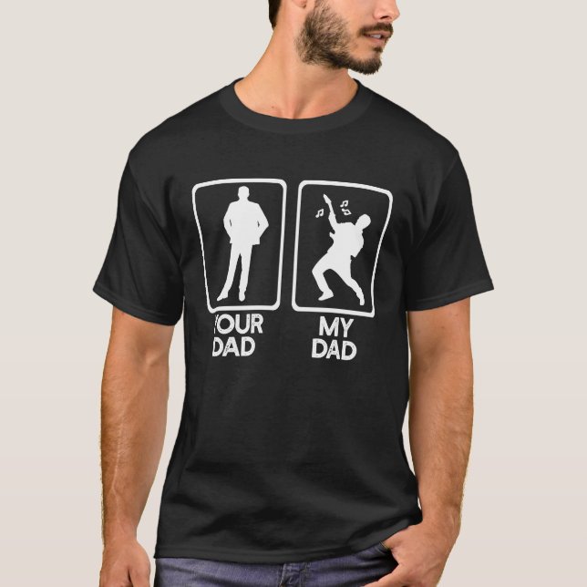 Ihr Vater VS Mine Guitar Vater Meme T-Shirt (Vorderseite)