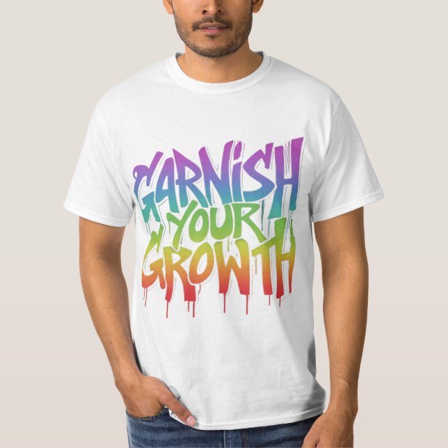Ihr Wachstum steigern: Die Reise nähren" T-Shirt (Vorderseite)