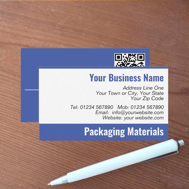Ihr Website QR Code Packaging Company Visitenkarte (Von Creator hochgeladen)