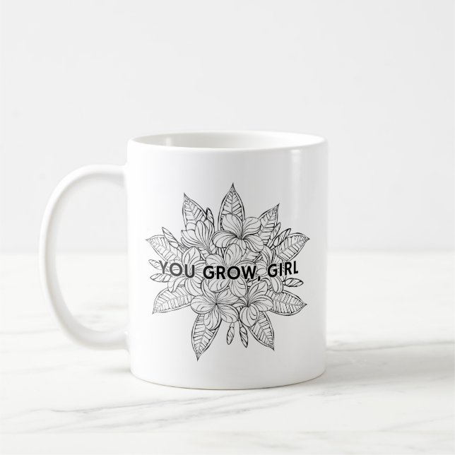 Ihr werdet Mädchen wachsen | Funny Gardens Kaffeetasse (Links)