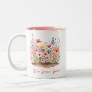 Ihr werdet Mädchen wachsen Zweifarbige Tasse