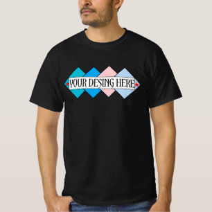 Ihr Werk hier Schwarze Bella Leinwand Mockup Männe T-Shirt