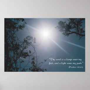 Ihr Wort ist eine Lampe für meine Füße Variation Poster