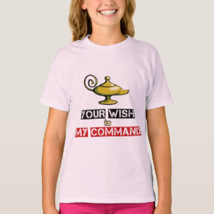 Ihr Wunsch ist mein Befehl Aladdin Lamp Design T-S T-Shirt