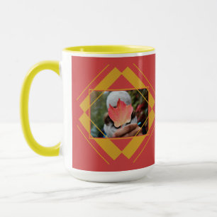 IHRE 2 FOTOS & MONOGRAMM-Tasse Tasse
