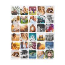 Ihre 30 Fotos weiche, abgerundete Quadrat-Collage