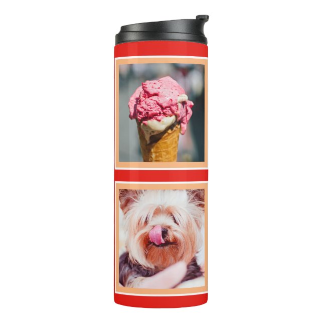 IHRE 4 FOTOS Sondertumbler Thermosbecher (Nach links gedreht)