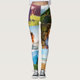 Ihre 6 Fotos Vorlagenrand Leggings drucken