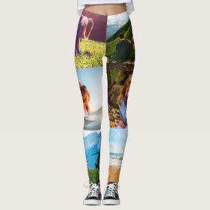 Ihre 6 Fotos Vorlagenrand Leggings drucken