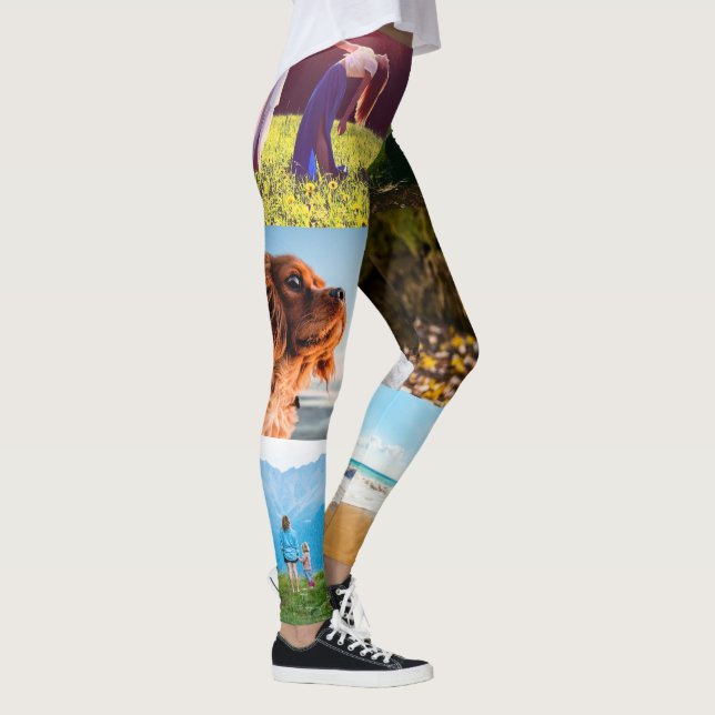 Ihre 6 Fotos Vorlagenrand Leggings drucken (Rechts)