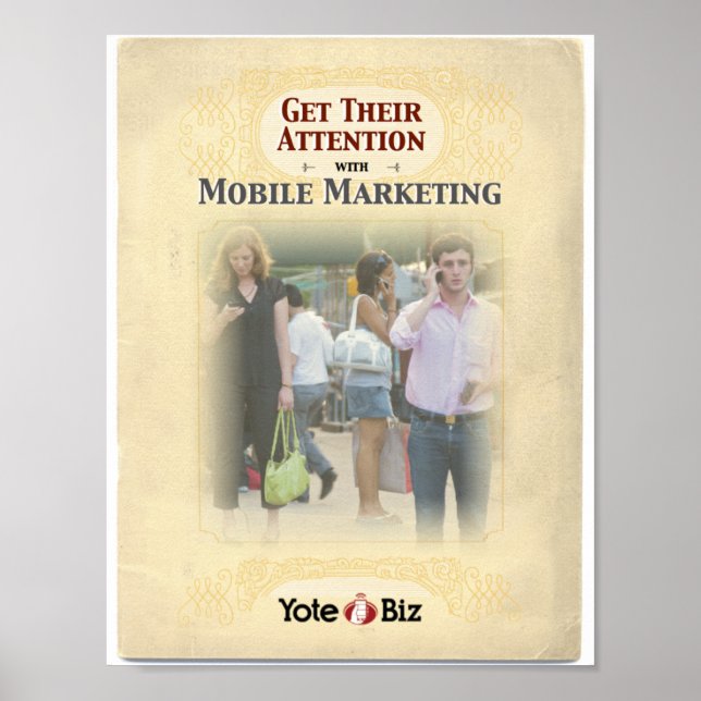 Ihre Aufmerksamkeit Poster (Vorne)