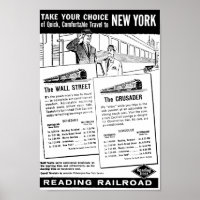 Ihre Auswahl an Zügen nach New York Poster