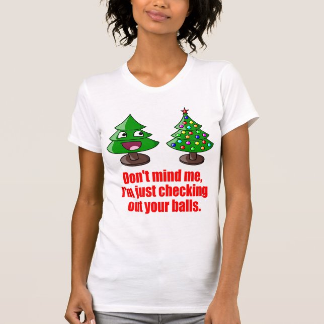 Ihre Bälle heraus überprüfen T-Shirt (Vorderseite)