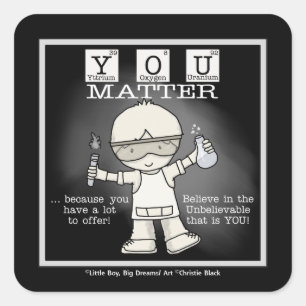 IHRE BEDEUTUNG QUADRATISCHER AUFKLEBER