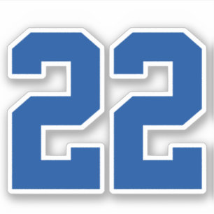 Ihre benutzerdefinierte Jersey-Nummer Aufkleber