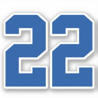 Ihre benutzerdefinierte Jersey-Nummer Aufkleber