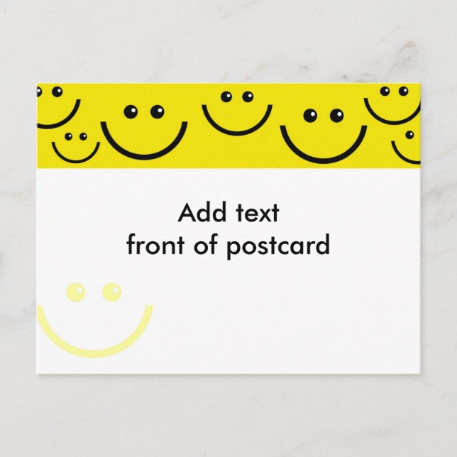 Ihre benutzerdefinierte Postkarte, Text zu Vorder- Postkarte (Vorderseite)