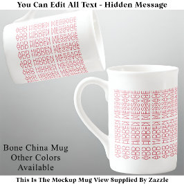 Ihre benutzerdefinierte versteckte Meldung 149PW N Prozellantasse