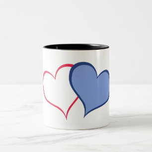 Ihre BESSERE HÄLFTE sie+ER (1 von 2) Zweifarbige Tasse
