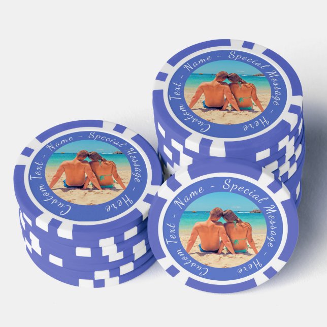 Ihre bevorzugten Foto-Poker-Chips mit benutzerdefi Pokerchips (Stapel)