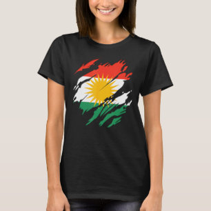 Ihre Biji Kurdistan-Nationalflagge Kurdisch T-Shirt