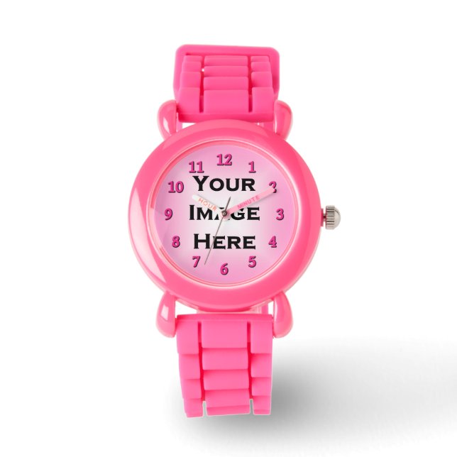 Ihre Bilddurchsicht-Rose-Nummern 20 Pkt Sheer Armbanduhr (Vorderseite)