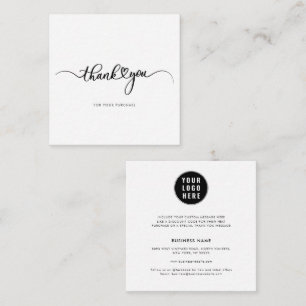 Ihre Business-Logos-Liste Vielen Dank Mitteilungskarte