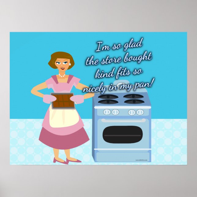 Ihre Cheatin Brownies Snarky Hausfrau Poster (Vorne)