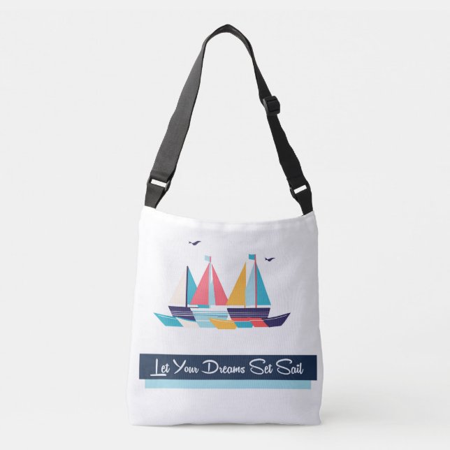 Ihre Dreams Set Segeltasche gelassen Tragetaschen Mit Langen Trägern (Vorderseite)