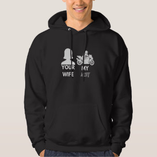 Ihre Ehefrau Meine Ehefrau Biker Ehefrau Valentine Hoodie