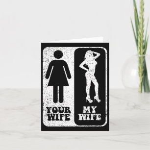 Ihre Ehefrau Meine Ehefrau Hochzeit Ehemann Groom Karte