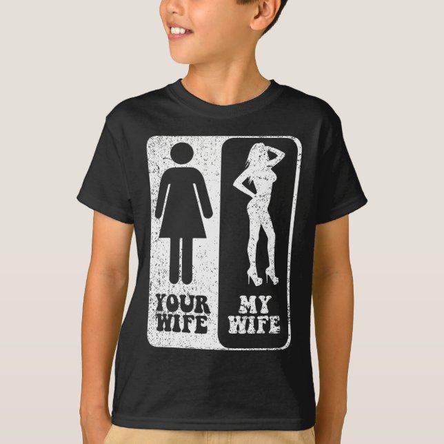 Ihre Ehefrau Meine Ehefrau Hochzeit Ehemann Groom  T-Shirt (Vorderseite)
