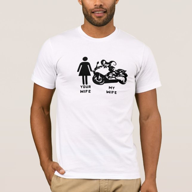 Ihre Ehefrau, meine Ehefrau T-Shirt (Vorderseite)