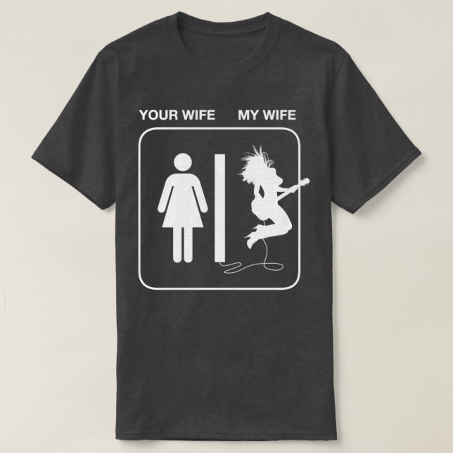 Ihre Ehefrau Meine Ehefrau T-Shirt (Design vorne)