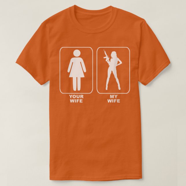 Ihre Ehefrau Meine Ehefrau T-Shirt (Design vorne)